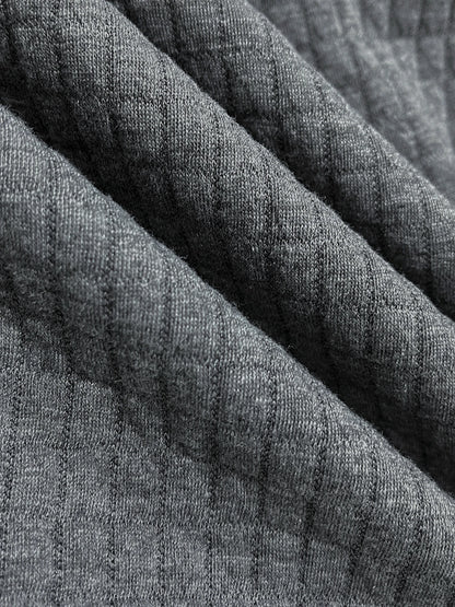 Women's Waffle Knit Hoodie Sweater - Loose Fit & Cozy Casual Sweatshirt