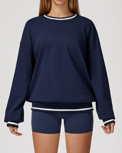 Women's Two-Piece Sweater and Shorts Set