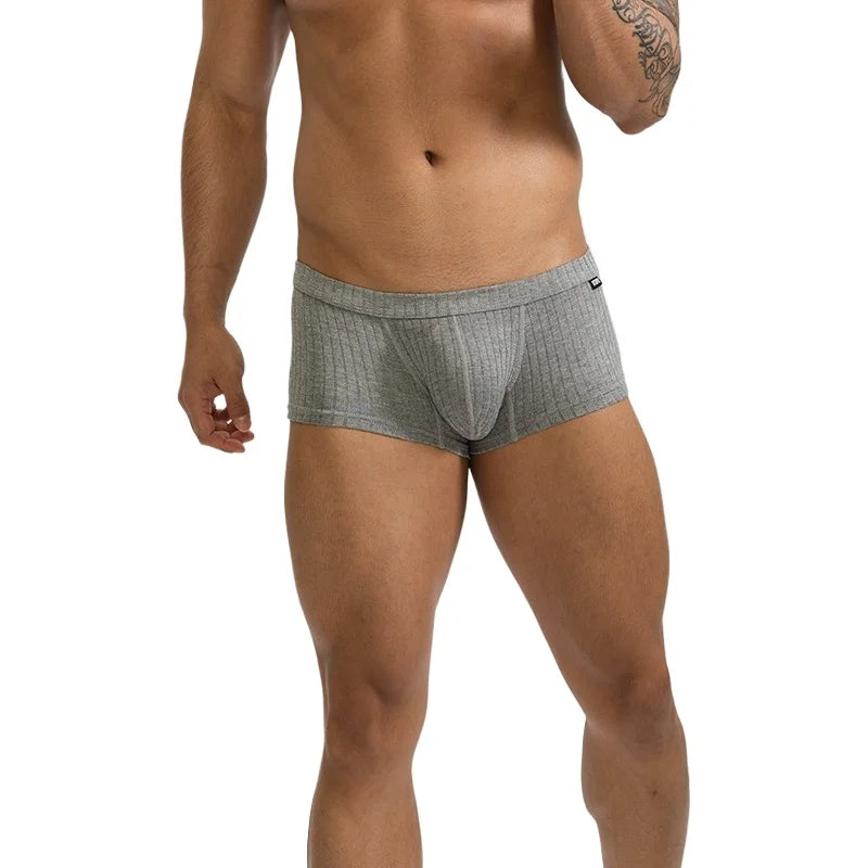 6-Pack Men's Low Rise Boxer Briefs – Breathable & Comfortable Men's Underwear Pack