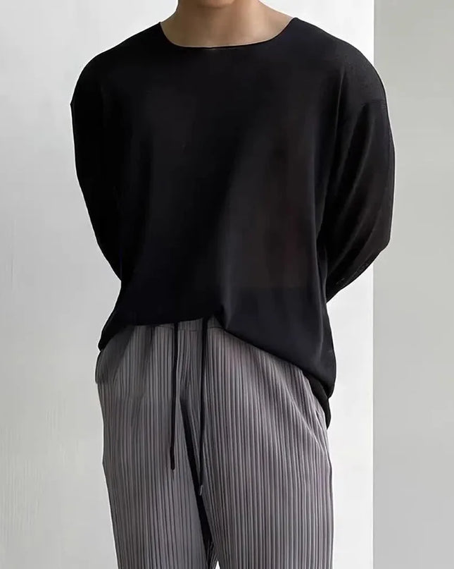 Men's Lightweight Casual Long-Sleeve Sweater