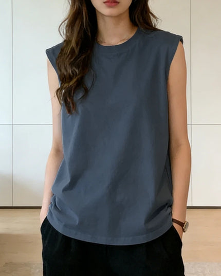 Women's Loose Sleeveless Tank Top - Casual Fit Vest