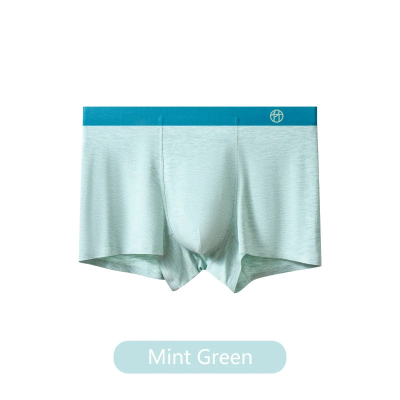 3-Pack Bamboo Fiber Men's Breathable Boxer Briefs – Comfortable, Eco-Friendly Men’s Underwear Set