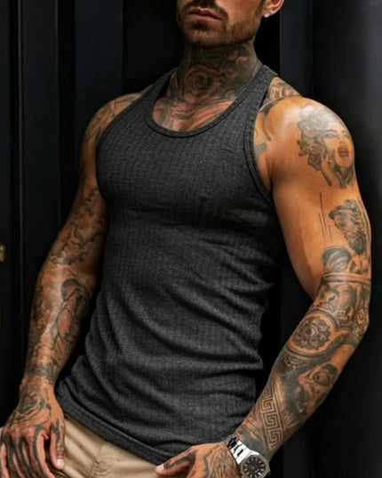 Men's Slim Ribbed Tank Top