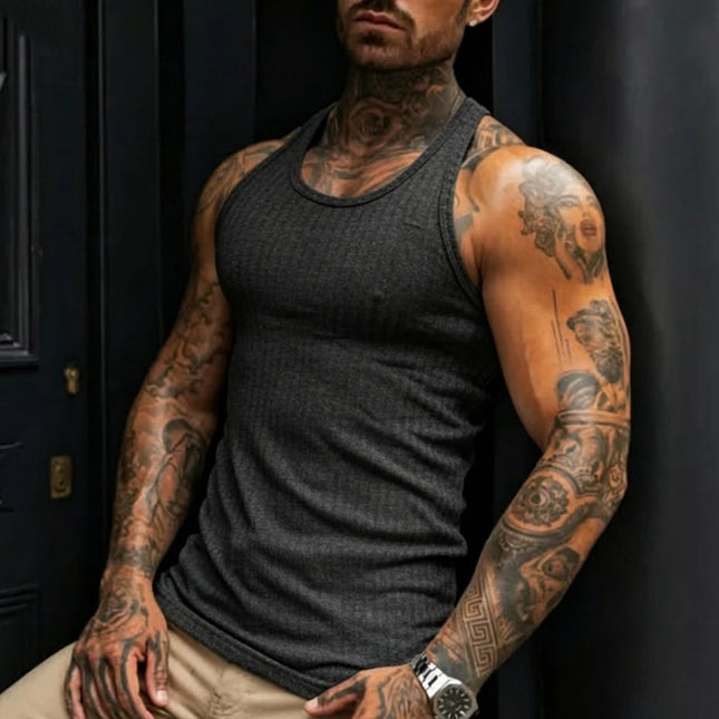 Men's Slim Ribbed Tank Top