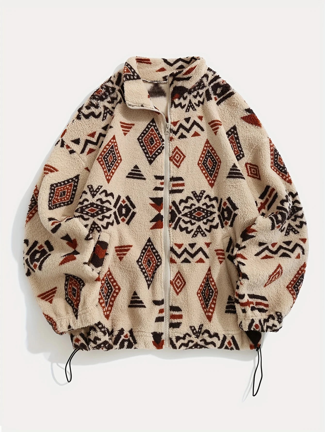 Women's Aztec Print Zipper Jacket