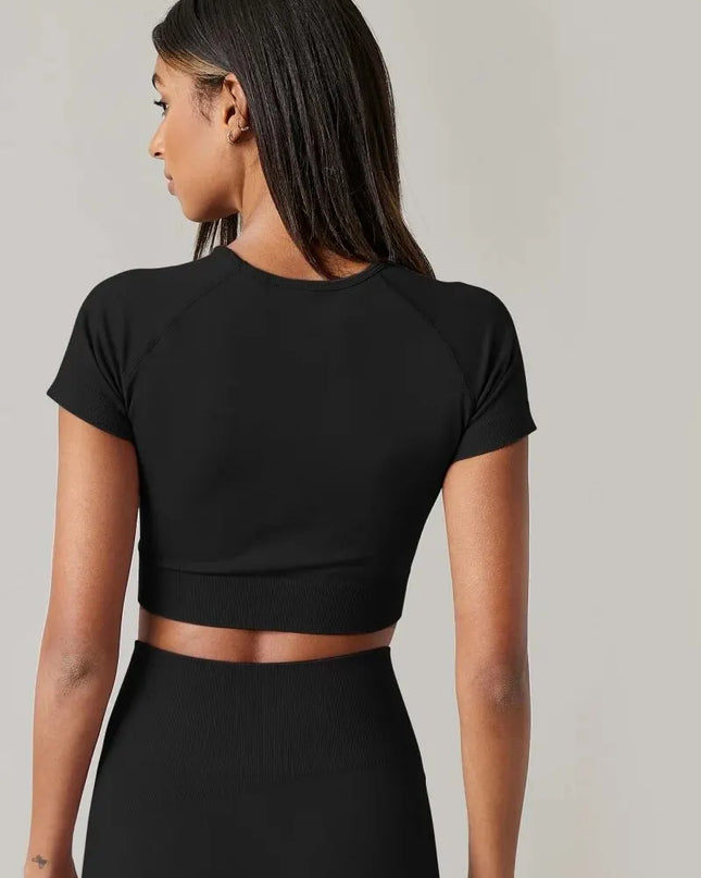 Women's Low-Cut Compression Activewear T-Shirt
