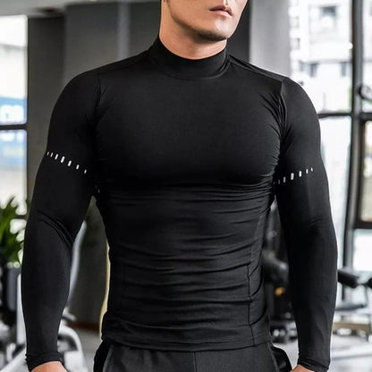 Men's Athletic Long Sleeve Compression Sweater