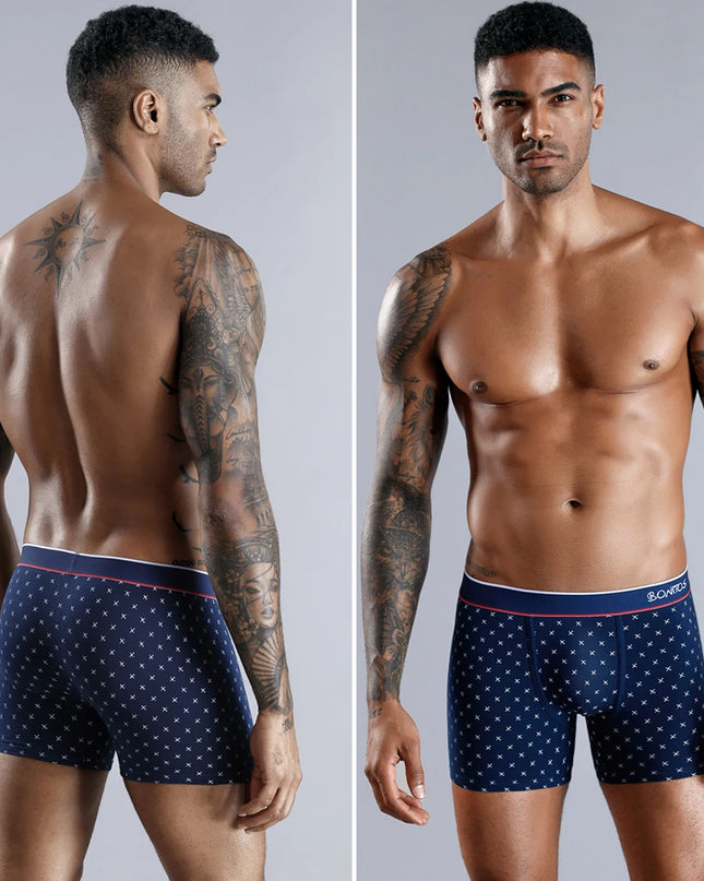 Men's Cotton Boxer Shorts - 5-Pack Comfortable Underwear for All-Day Wear