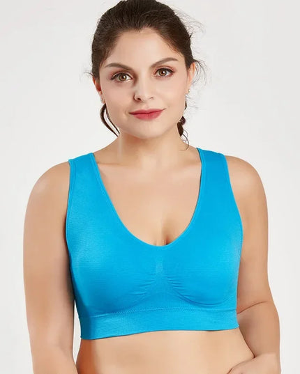 Seamless Women's Push-Up Wireless Bra with Removable Padding