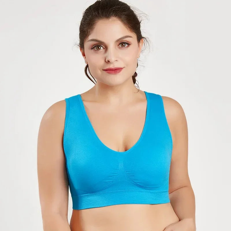 Seamless Women's Push-Up Wireless Bra with Removable Padding
