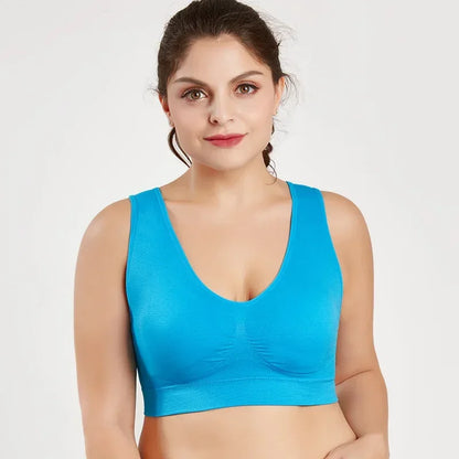 Seamless Women's Push-Up Wireless Bra with Removable Padding