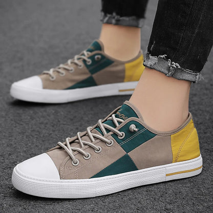 Men's Multicolor Casual Canvas Sneakers