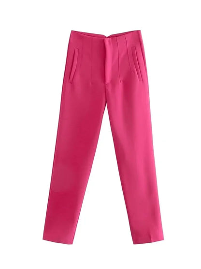 Women's Elegant High-Waist Pencil Pants