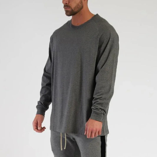 Oversized Men's Loose Fit Long Sleeve Breathable Sweater