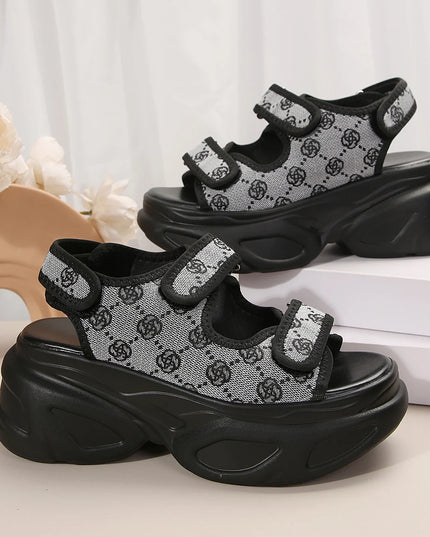 Women's Wedge Sandals with Thick Soles and Lightweight Design