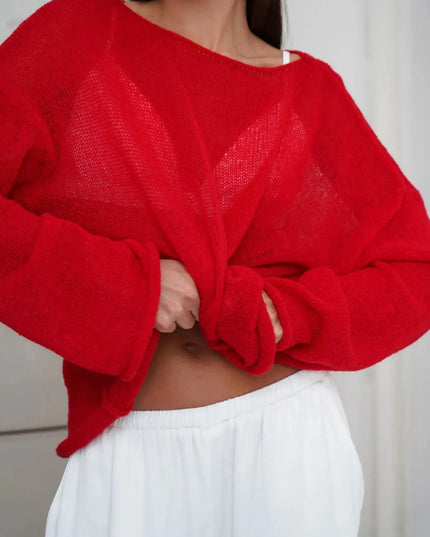 Elegant Sweater For Women - Loose Fit Pullover - Various Colors