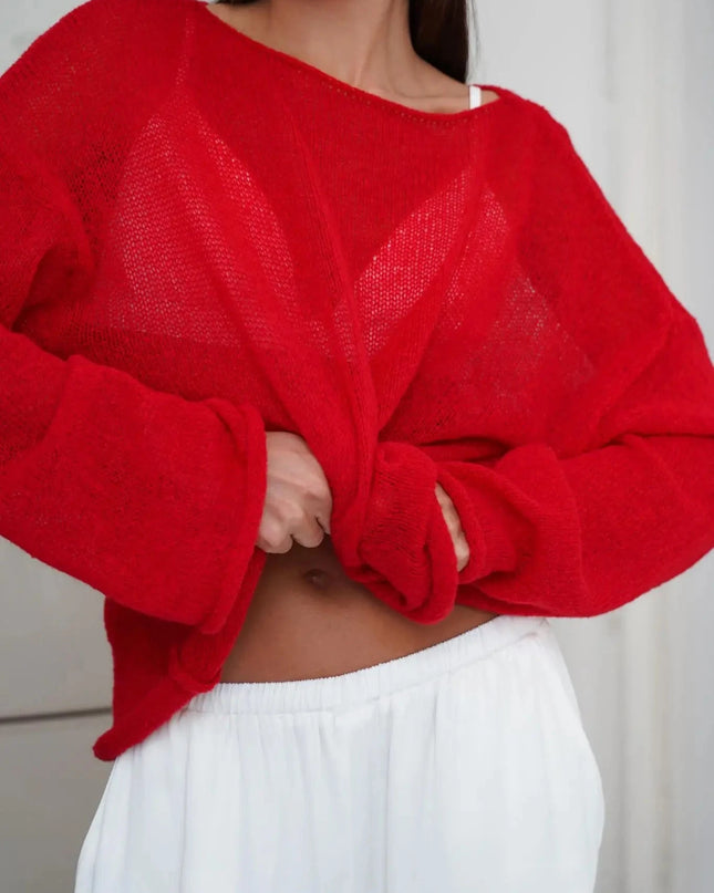 Elegant Sweater For Women - Loose Fit Pullover - Various Colors
