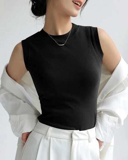 Women's Vest with Round Neck – Comfortable & Stylish Women's Tank Top