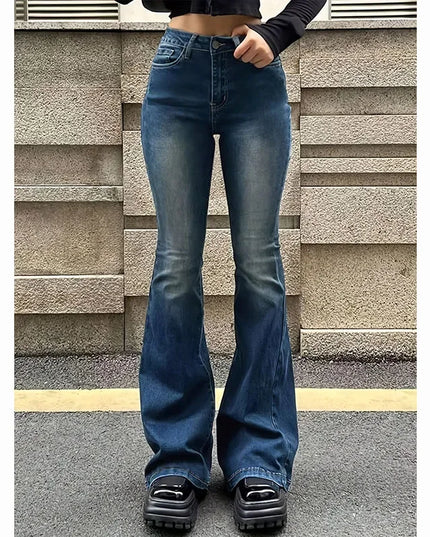 Women's High Waist Flared Jeans
