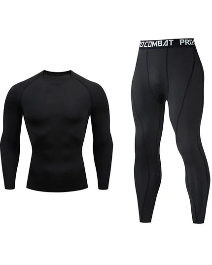 Men's 2-Piece Thermo Compression Pants and Sweater Set