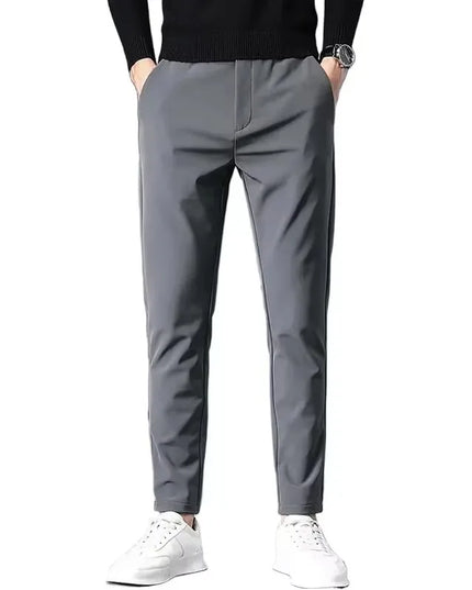Men’s Slim-Fit Stretch Pants with a Lightweight Elastic Waist