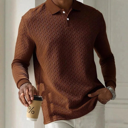 Men's Long Sleeve Button-Up Sweater - Stylish, Comfortable Knit