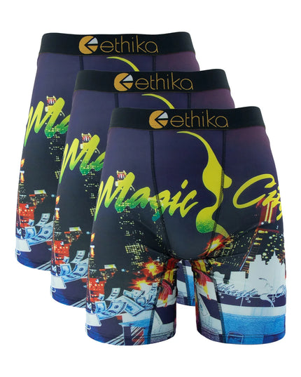 ETHIKA Men's 3-Pack Breathable Mesh Crotch Boxer Briefs