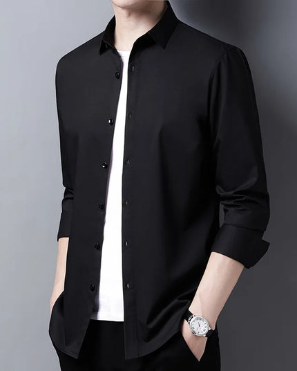 Men's Long Sleeve Slim Fit Shirt - Various Colors