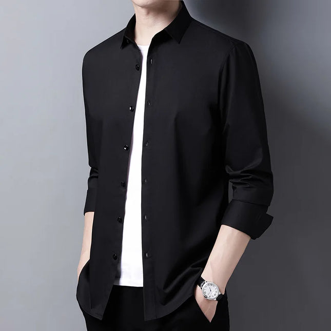 Men's Long Sleeve Slim Fit Shirt - Various Colors