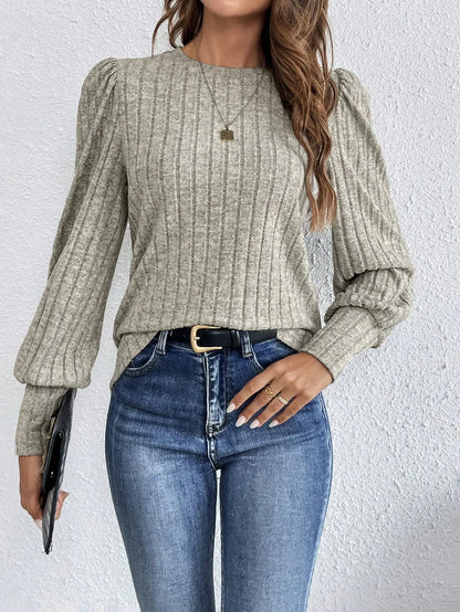 Women's Relaxed Fit Casual Crewneck Sweater