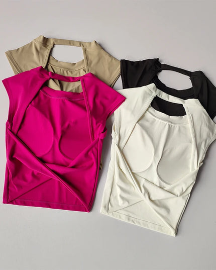 Women's Breathable Push-Up Sports Crop Top