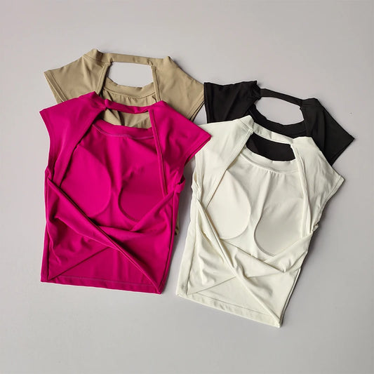 Women's Breathable Push-Up Sports Crop Top