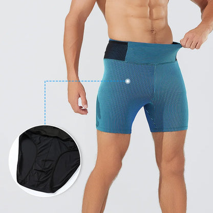 Men And Women's Quick-Dry Compression Running Shorts with Inner Liner and Mesh Waist Pocket