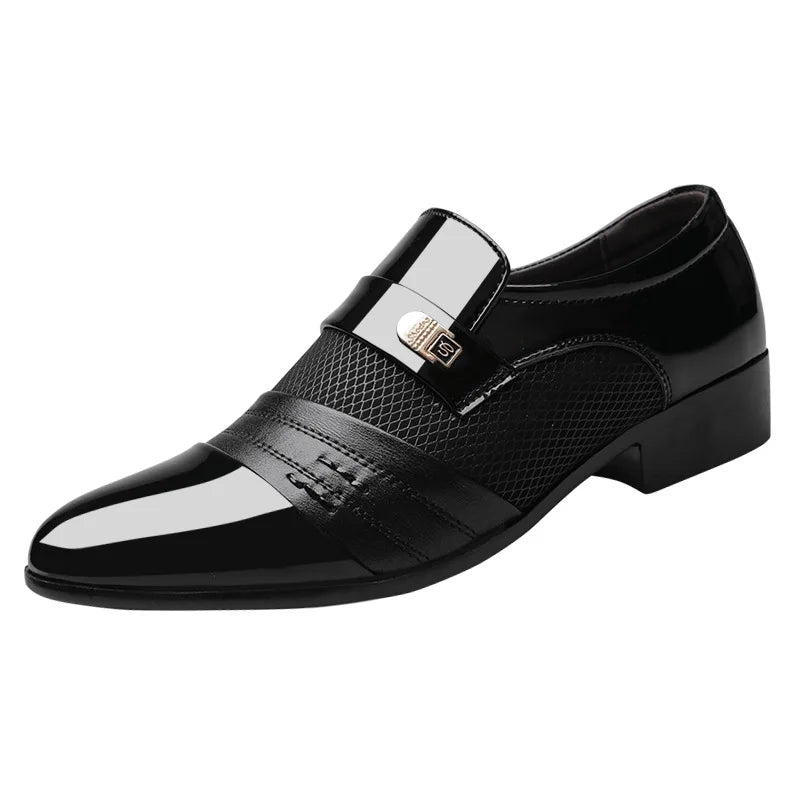 Men's Slip-On Oxford Shoes - Faux Leather Loafers for Men