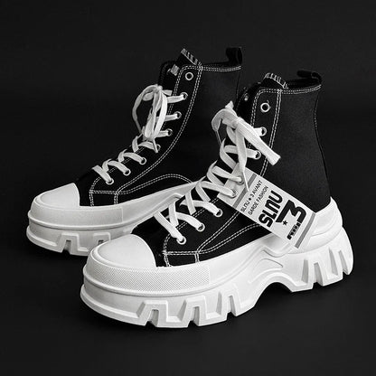 Unisex Casual Canvas Sneakers with Vulcanized Sole