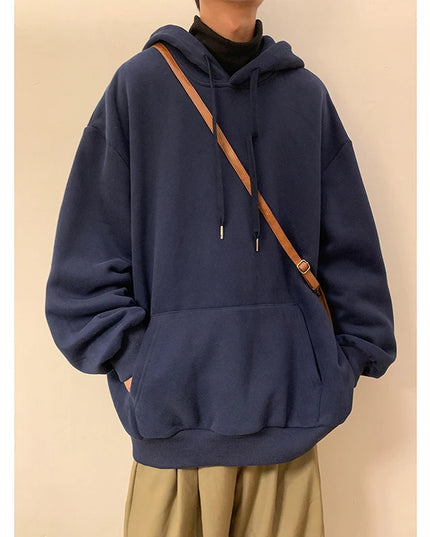 Men's Oversized Hoodie - Loose Fit Hooded Sweatshirt for Men