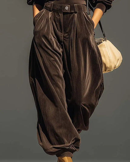 Women's Two-Piece Soft Velvet Hoodie and Jogger Sweatpant Set