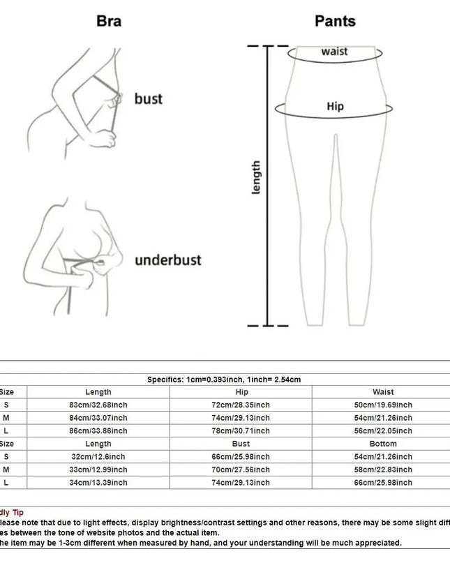 Two-Piece Women's Yoga Set: Leggings with Sports Bra