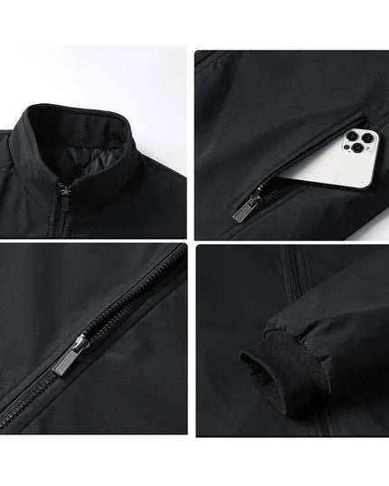 Men's Thick Stand Collar Waterproof Winter Jacket