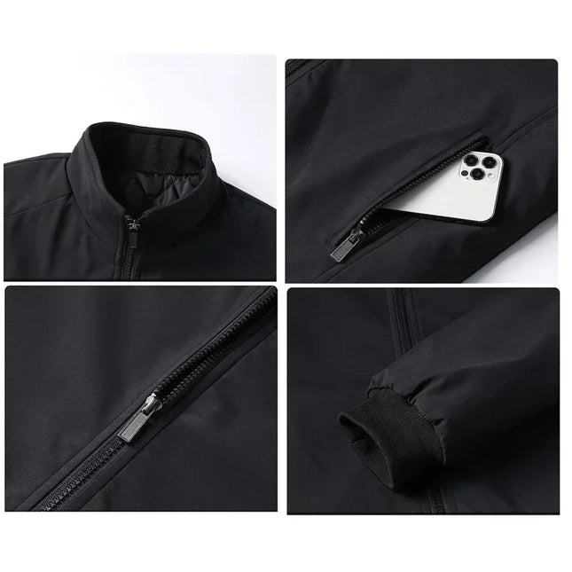Men's Thick Stand Collar Waterproof Winter Jacket