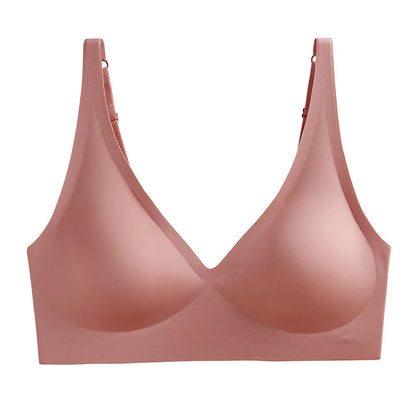 Women's Seamless Wireless Push-Up Bra with Padded Support