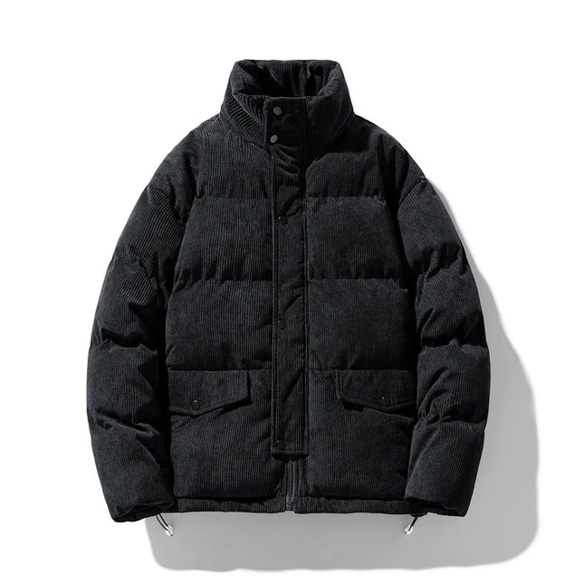 Men's Corduroy Puffer Parka Jacket