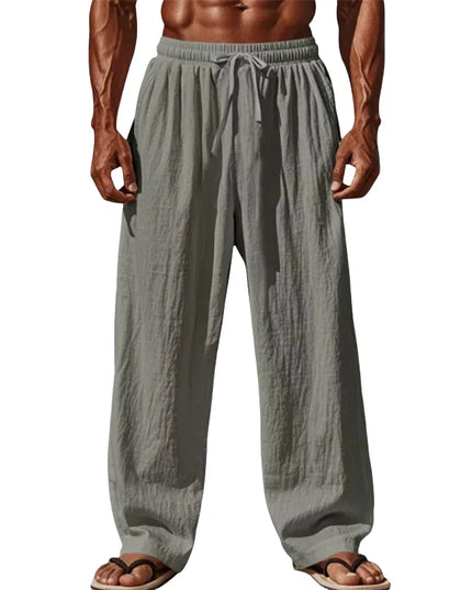 Men's Breathable Loose Fit Drawstring Casual Pants
