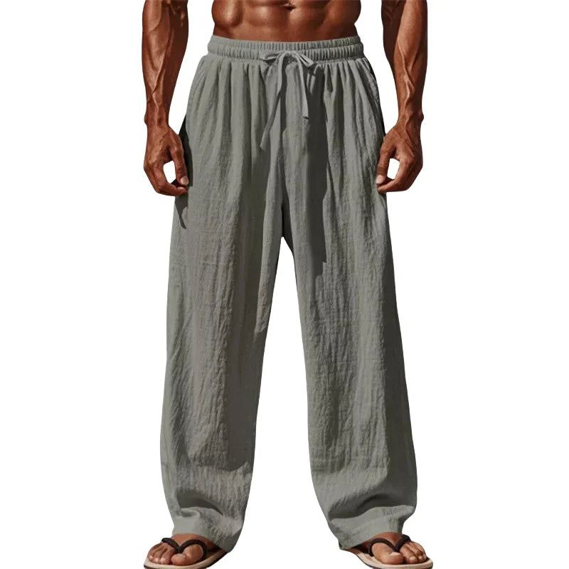 Men's Breathable Loose Fit Drawstring Casual Pants