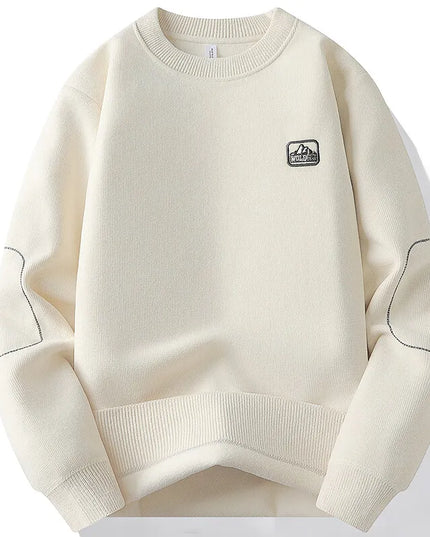 Men's Fleece-Lined Sweater - Warm, Comfortable Men's Pullover