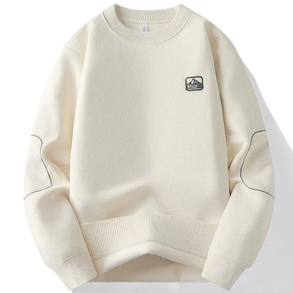 Men's Fleece-Lined Sweater - Warm, Comfortable Men's Pullover