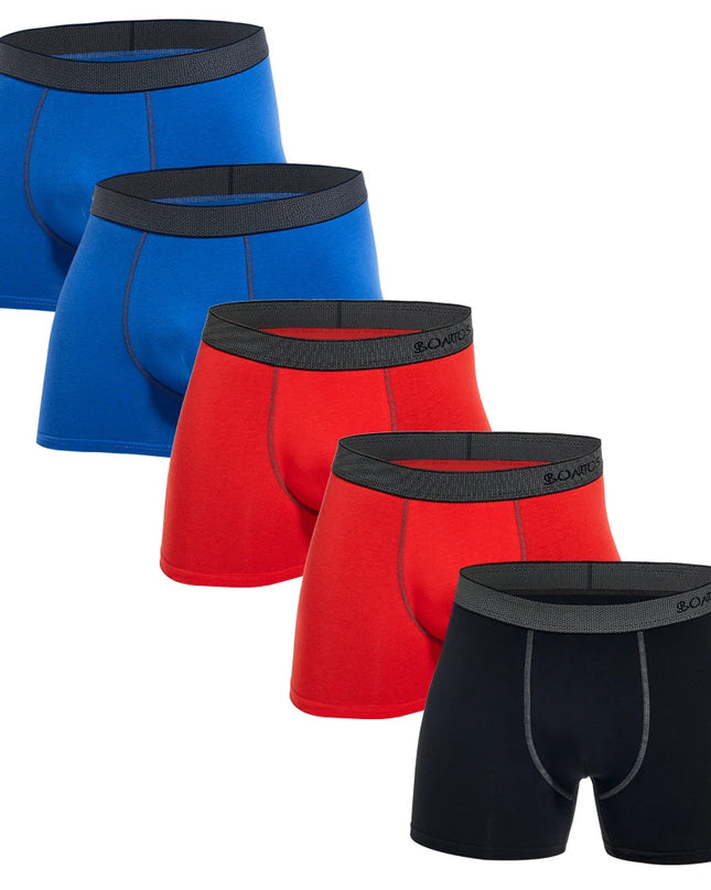 5-Pack Men's Cotton Boxer Briefs