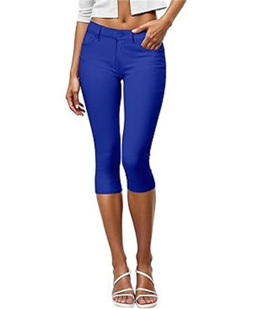 Women's Calf-Length Slim Fit Pants – Elegant & Comfortable Women's Trousers