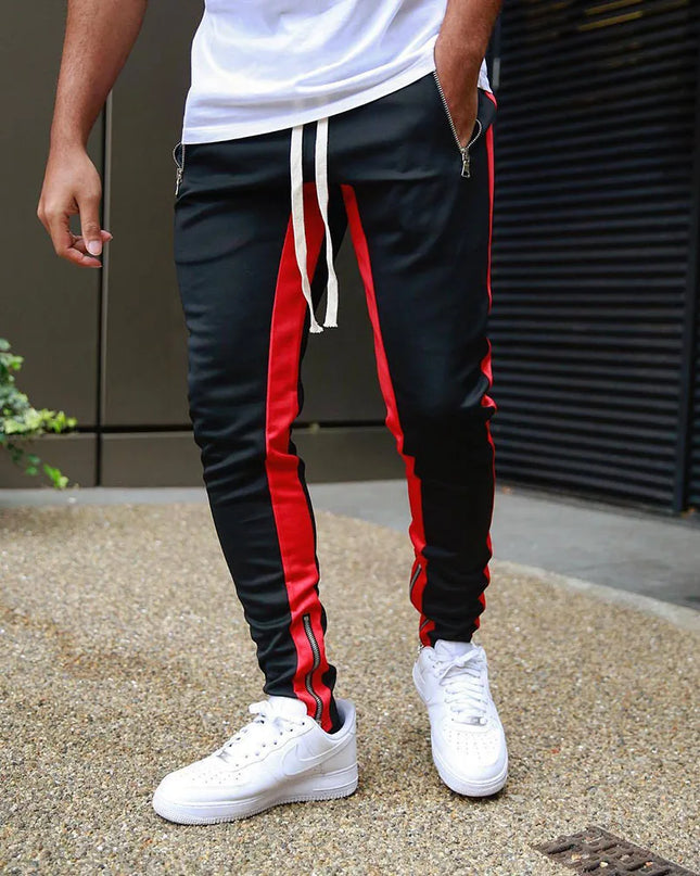 Men's Striped Joggers Sweatpants - Comfortable Athletic Pants for Men