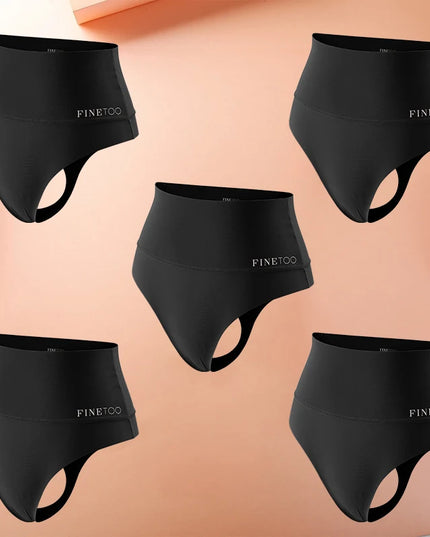 5-Piece Women's High Waist Seamless Body Shaper Panties